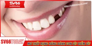 Mơ thấy rụng răng đánh con gì? Điềm báo tốt hay xấu?